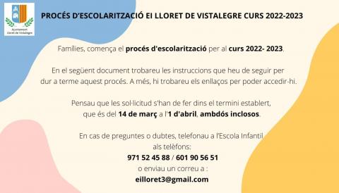ESCOLARITZACIÓ