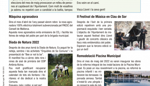 AJ LLORET - Full Informatiu MARÇ 2023